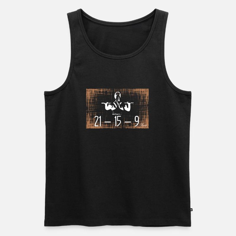 Fran White - Männer Premium Bio Tank Top - Schwarz