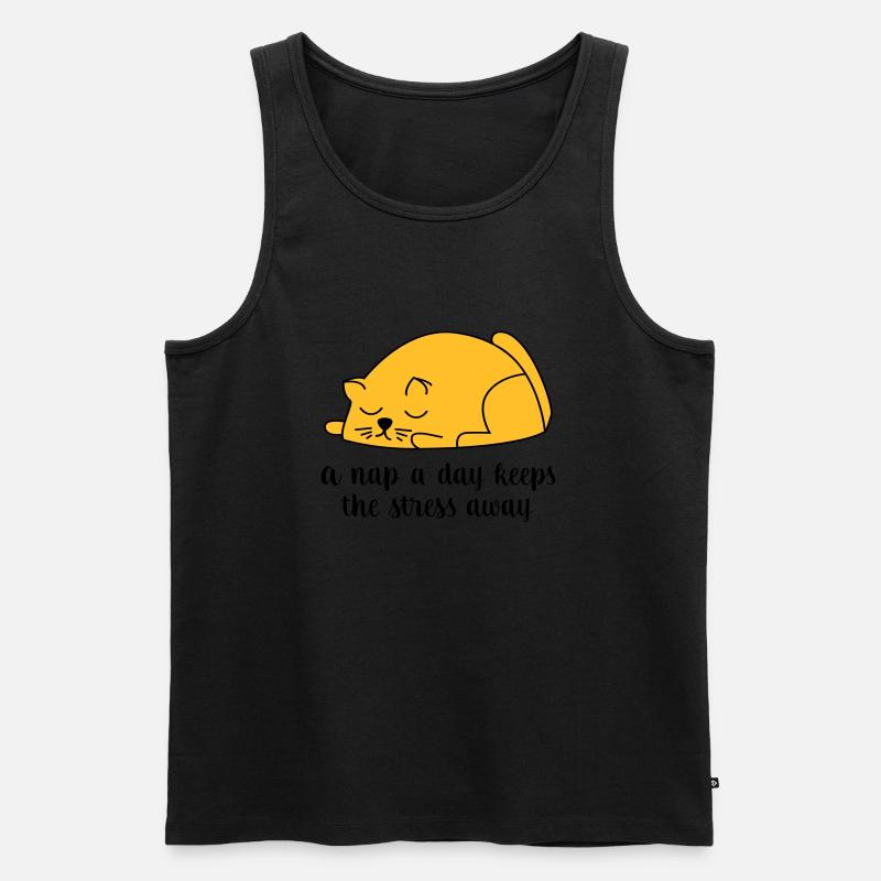 schlafen - Männer Premium Bio Tank Top - Schwarz