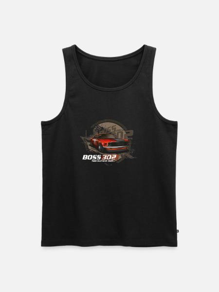 Boss 302 - Men's Premium Organic Tank Top - black