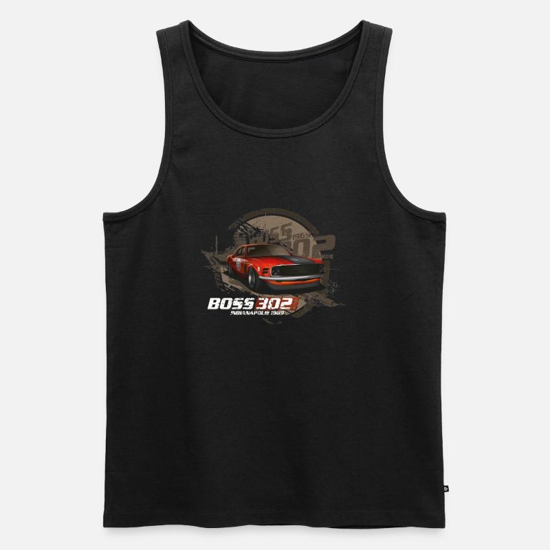 Racing 302 - Männer Premium Bio Tank Top - Schwarz