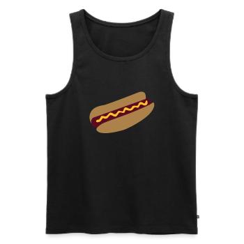 Hot dog - Débardeur bio Premium Homme - noir - Devant - Michal (187cm)