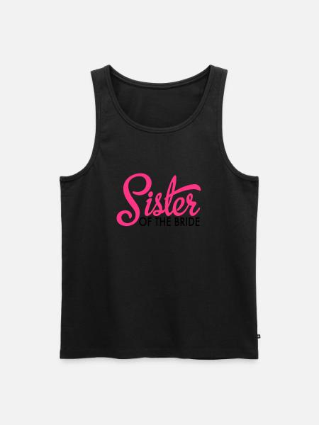 bride - Men's Premium Organic Tank Top - black