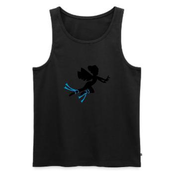 Fee griechischen Mythen - Männer Premium Bio Tank Top - Schwarz - Vorne - AI Model Male 178 light (178cm)