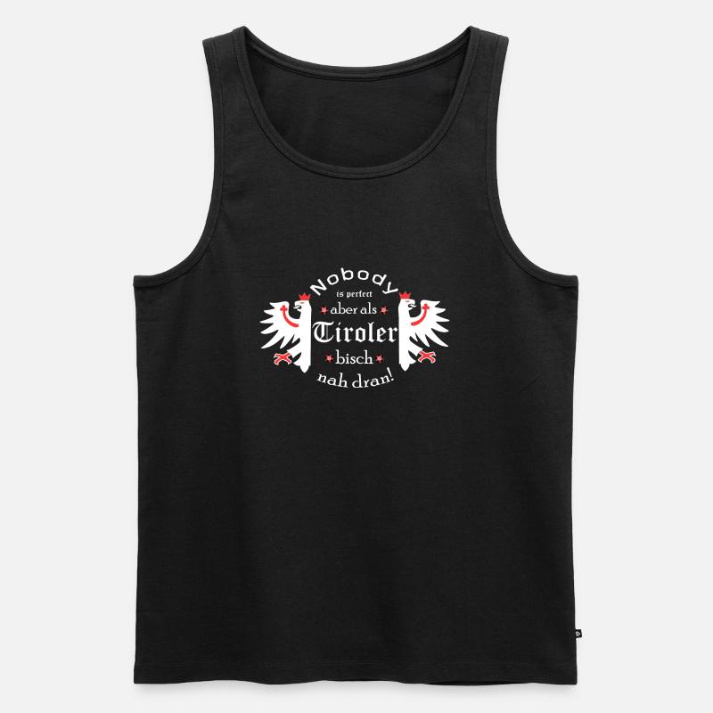 Tirol - Männer Premium Bio Tank Top - Schwarz