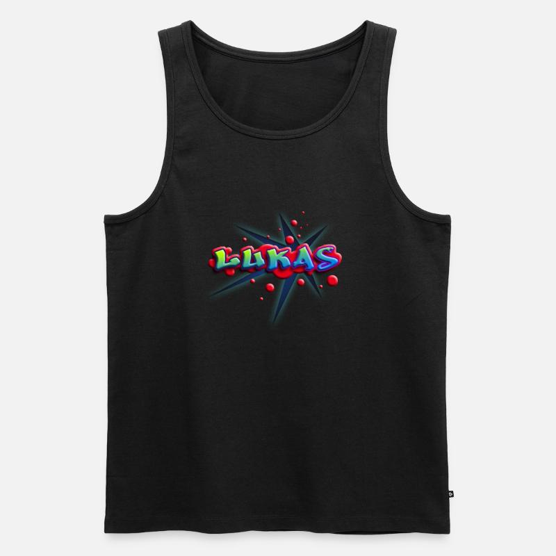 lukas_c_012014 - Männer Premium Bio Tank Top - Schwarz