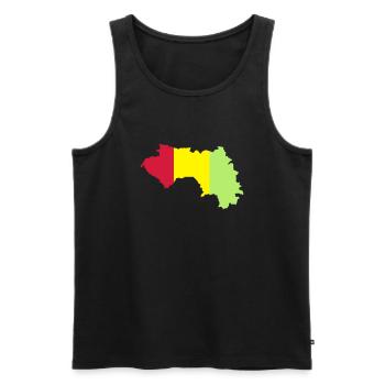 Guinea - Männer Premium Bio Tank Top - Schwarz - Vorne - Michal (187cm)