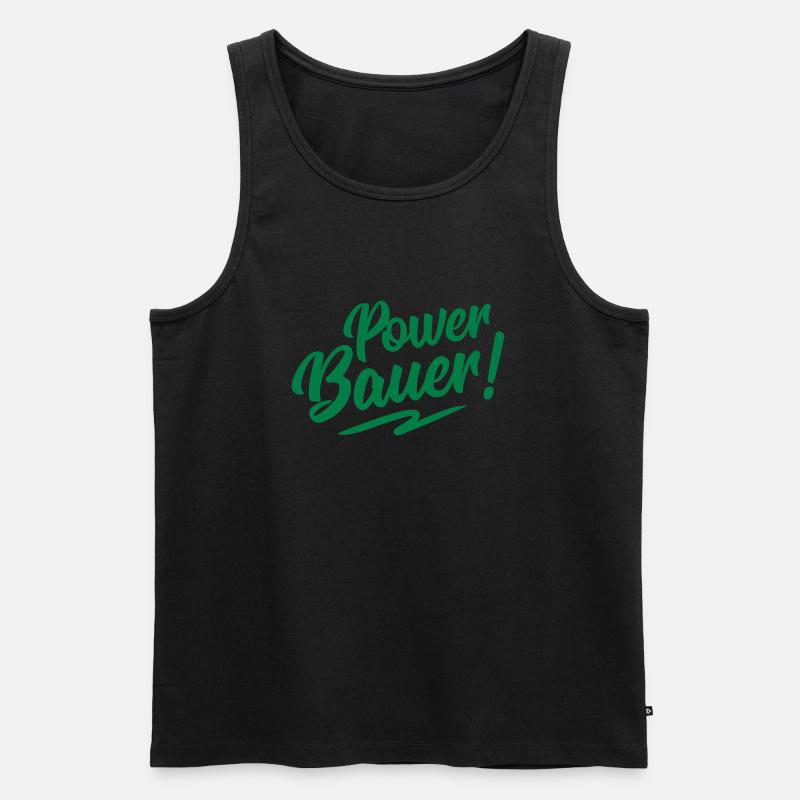 bauer power design - Männer Premium Bio Tank Top - Schwarz