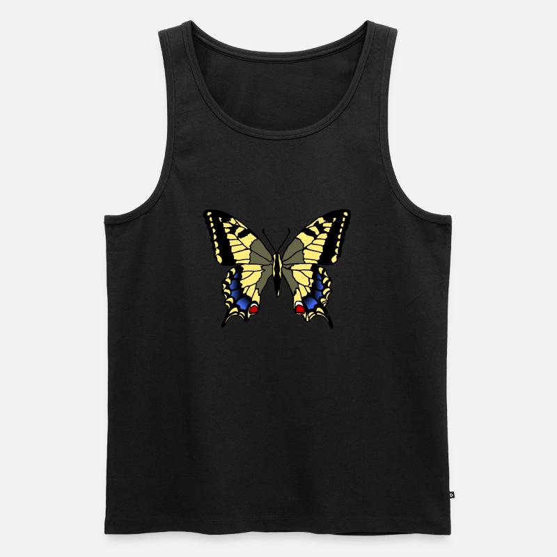 Schwalbenschwanz - Männer Premium Bio Tank Top - Schwarz