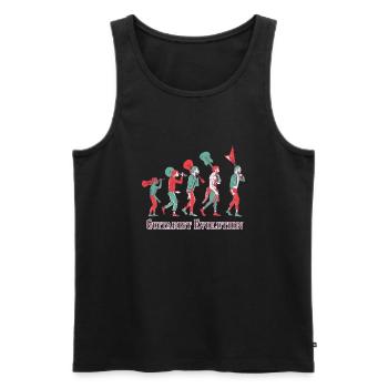 Gitarrist Evolution Music Rock Gitarrenmusiker - Männer Premium Bio Tank Top - Schwarz - Vorne - AI Model Male 178 light (178cm)