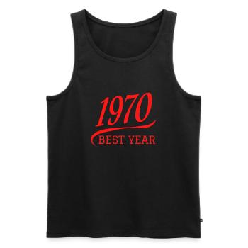 US Sports 1970 Best Year - Year 1970 - Men's Premium Organic Tank Top - black - Front - Michal (187cm)