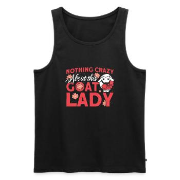Vintage Retro Goat Breeder Goat Goat Lover - Débardeur bio Premium Homme - noir - Devant - Michal (187cm)