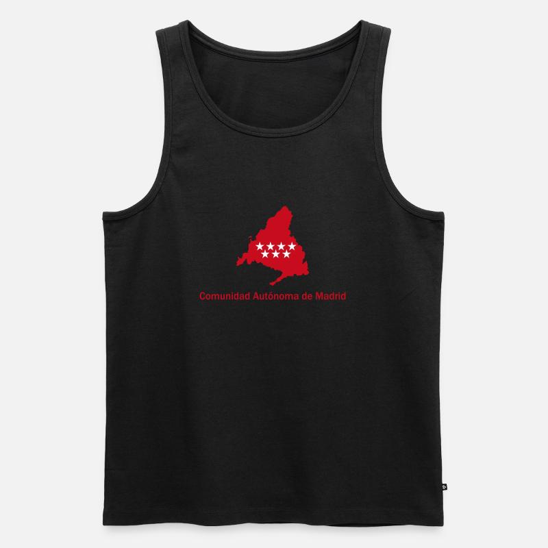 ComunidadMadrid - Männer Premium Bio Tank Top - Schwarz