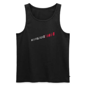 Je préfère ne pas - Débardeur bio Premium Homme - noir - Devant - Michal (187cm)