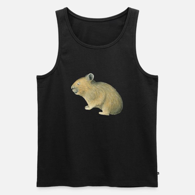 Pika - Männer Premium Bio Tank Top - Schwarz