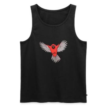 Cardinal - Men's Premium Organic Tank Top - black - Front - Michal (187cm)
