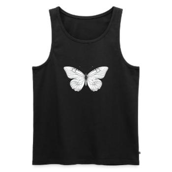 Papillon Nature Insectes Papillons 2 - Débardeur bio Premium Homme - noir - Devant - Michal (187cm)
