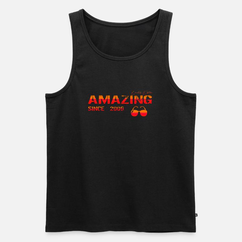 Amazing since 2009 - Männer Premium Bio Tank Top - Schwarz