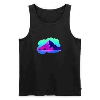 Hike Mountains Mountain hiking Mountain hikers Hiking - Men's Premium Organic Tank Top - black - Front - Michal (187cm)