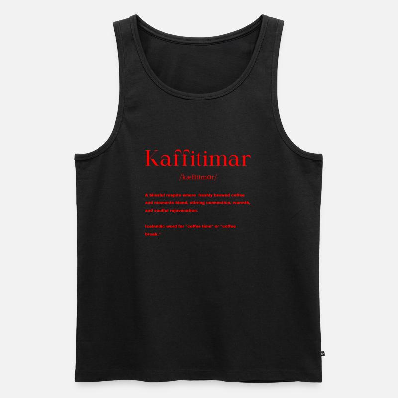 Isländisch Definition - Männer Premium Bio Tank Top - Schwarz