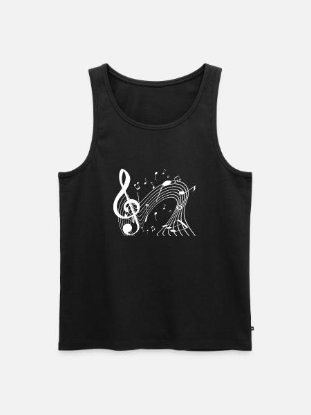 Dancing Dance Music - Men's Premium Organic Tank Top - black