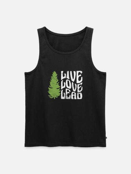 Live Love Lead - Men's Premium Organic Tank Top - black