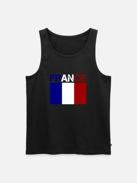 france - Männer Premium Bio Tank Top - Schwarz