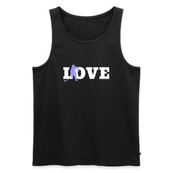 Eishockeyspieler Hockeyfan Eishockey Eishockeyteam - Männer Premium Bio Tank Top - Schwarz - Vorne - Michal (187cm)