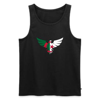 Algerian Eagle - Flag of Algeria - Men's Premium Organic Tank Top - black - Front - AI Model Male 178 light (178cm)