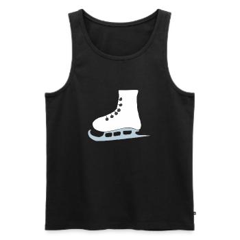 schlittschuhe - Männer Premium Bio Tank Top - Schwarz - Vorne - AI Model Male 178 light (178cm)