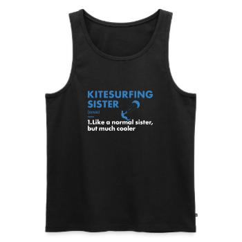 Sport Sister Kitesurf - Débardeur bio Premium Homme - noir - Devant - Michal (187cm)