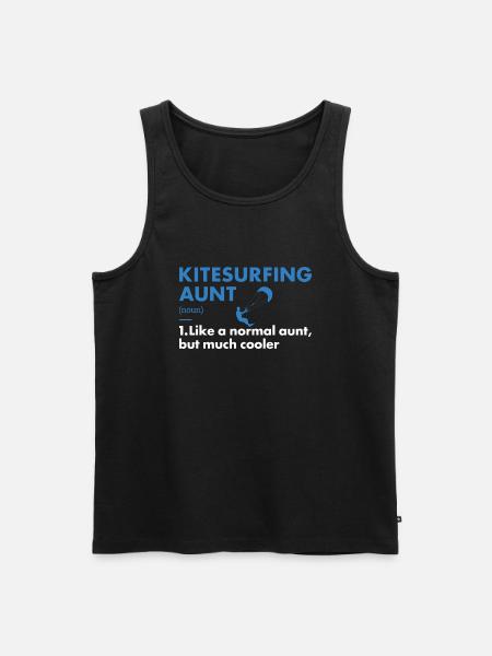 Sport Aunt Kitesurfing - Men's Premium Organic Tank Top - black