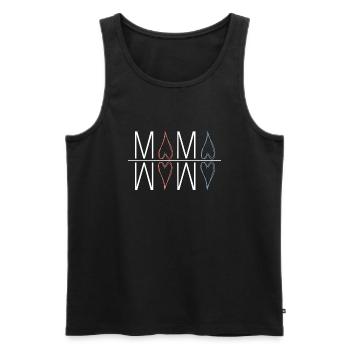 Maman - Débardeur bio Premium Homme - noir - Devant - Michal (187cm)