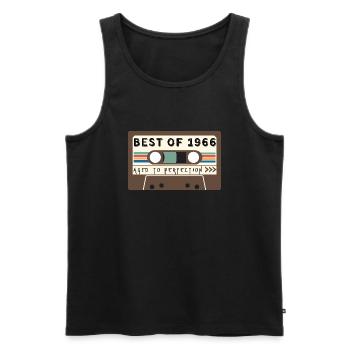 Das Beste von 1966 - Männer Premium Bio Tank Top - Schwarz - Vorne - AI Model Male 178 light (178cm)