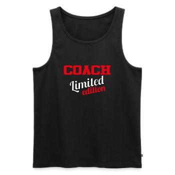 COACH LIMITED EDITION - Men's Premium Organic Tank Top - black - Front - Michal (187cm)