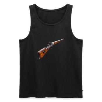 Vintage guns are witnesses of bygone times - Men's Premium Organic Tank Top - black - Front - Michal (187cm)