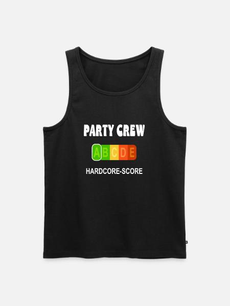 Party Crew - Men's Premium Organic Tank Top - black