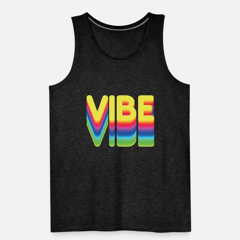 Nur gute Vibes - retro style Männer Premium Bio Tank Top