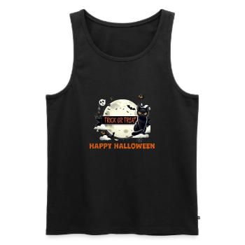 SÜßES ODER SAURES - Männer Premium Bio Tank Top - Schwarz - Vorne - AI Model Male 178 light (178cm)