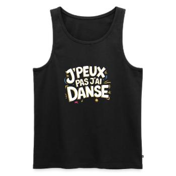 J'peux pas j'ai danse - Débardeur bio Premium Homme - noir - Devant - AI Model Male 178 light (178cm)