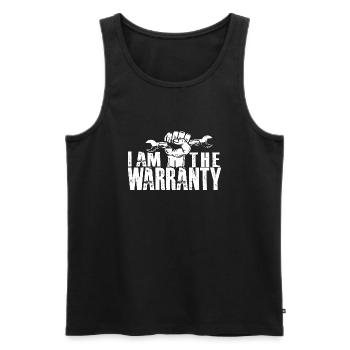 Ich bin die Garantie - Autoliebhaber Automechaniker Zitat - Männer Premium Bio Tank Top - Schwarz - Vorne - AI Model Male 178 light (178cm)