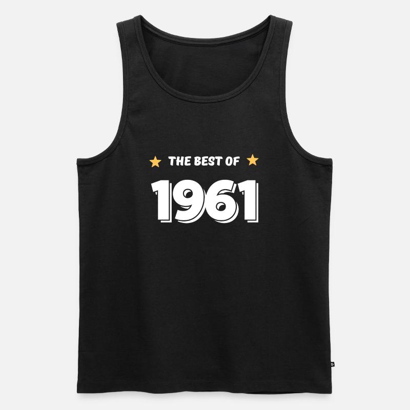 Das Beste von 1961 - Männer Premium Bio Tank Top - Schwarz
