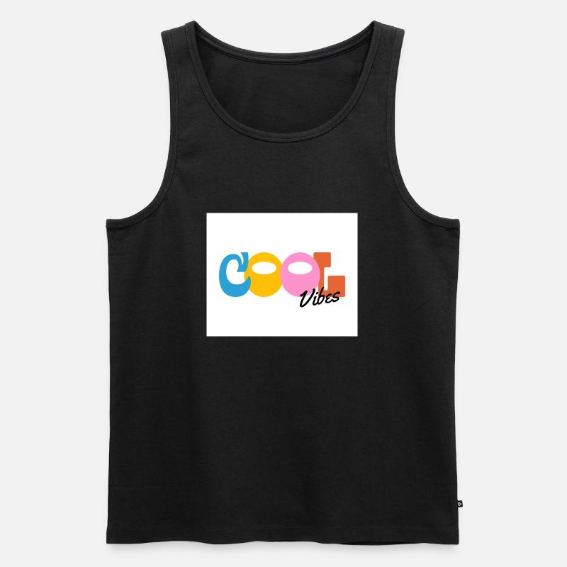 Cool Vibes - Männer Premium Bio Tank Top - Schwarz