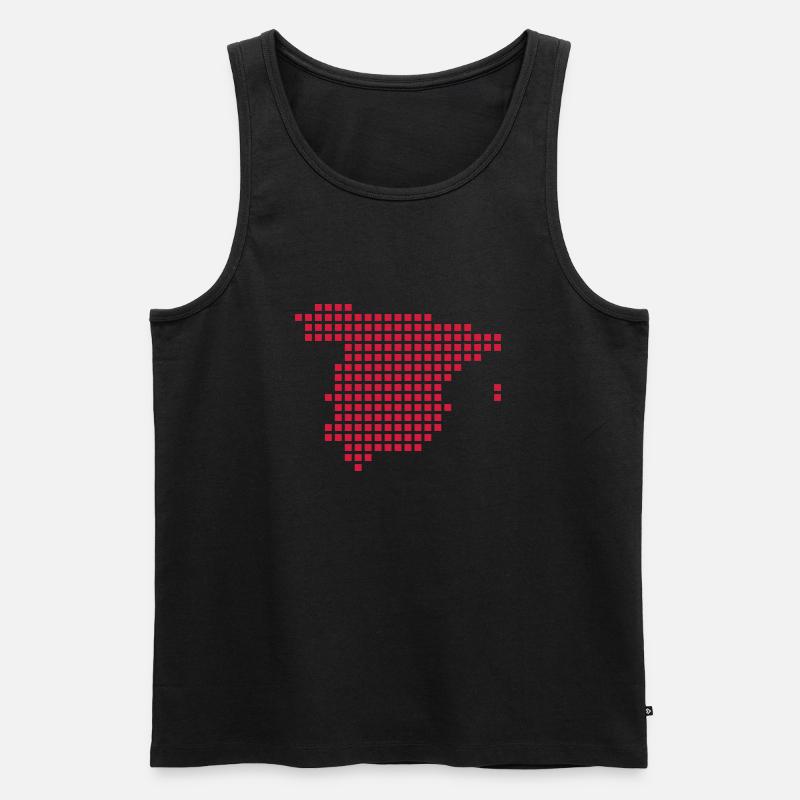 Spanien - Männer Premium Bio Tank Top - Schwarz