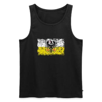 Schlesien - Männer Premium Bio Tank Top - Schwarz - Vorne - Michal (187cm)