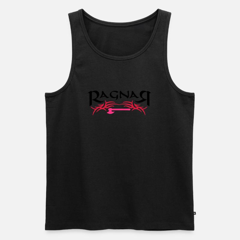 Ragnar_1 - Männer Premium Bio Tank Top - Schwarz