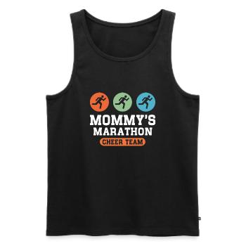 Mommy's Marathon Cheer Team - Men's Premium Organic Tank Top - black - Front - AI Model Male 178 light (178cm)