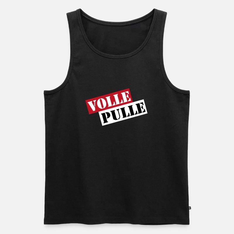 Volle Pulle Geschenk - Männer Premium Bio Tank Top - Schwarz