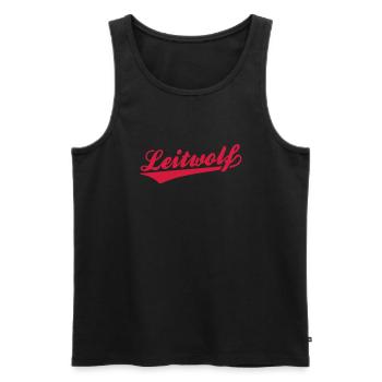 Leader of the Pack - Men's Premium Organic Tank Top - black - Front - AI Model Male 178 light (178cm)
