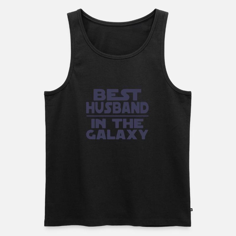 Ehemann - Männer Premium Bio Tank Top - Schwarz