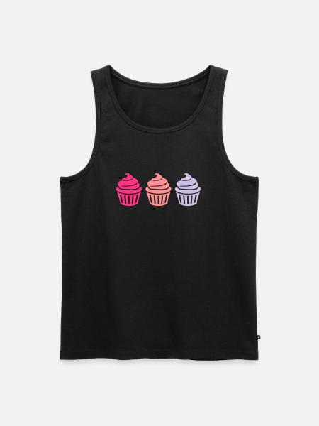 Cupcake - Men's Premium Organic Tank Top - black